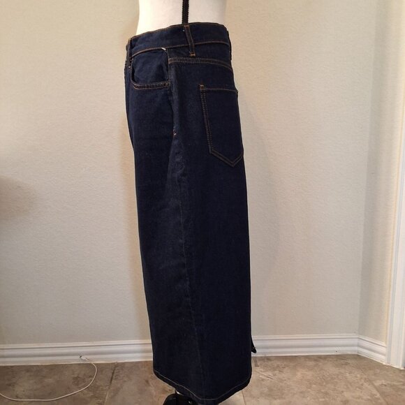 Rails Highland High-Waist Midi Denim Skirt Sz 28 Midnight Blues Color Wash NWOT - Picture 5 of 9